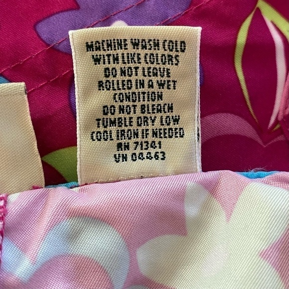 L.L. Bean Skirt Pockets Bright Florals Pink Blue Purple Green Girls Size 6X/7 - Picture 7 of 7